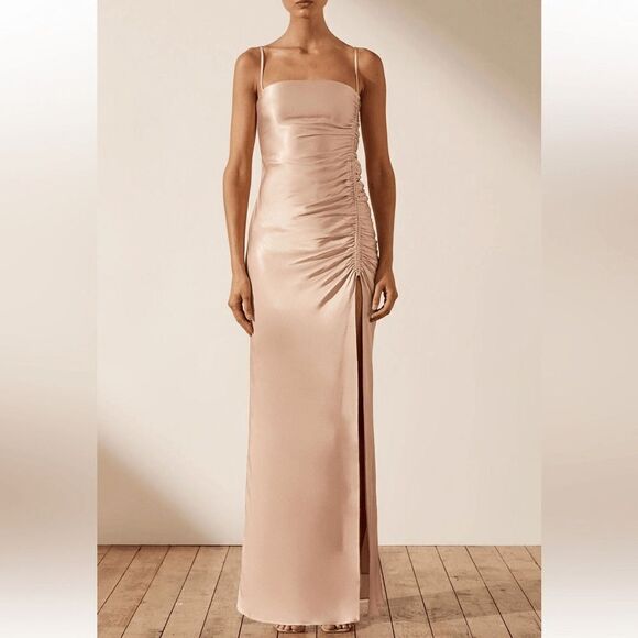 $380 Shona Joy La Lune  Maxi Dress Womens 6 Bridesmaid Wedding Guest Elegant - Picture 1 of 9